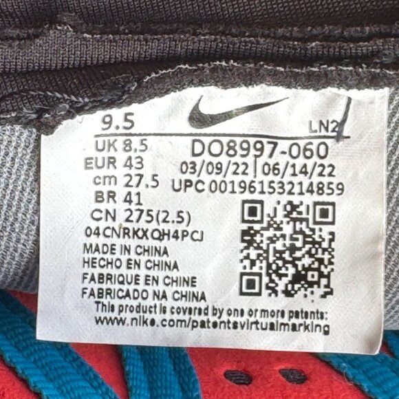 Nike Mens Size 9.5 Black Air Zoom Infinity Tour 2 Shield Golf Shoes - Picture 5 of 12